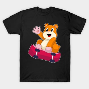 Hamster Skater Skateboard T-Shirt